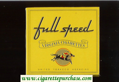 Full Speed Virginia Cigarettes wide flat hard box